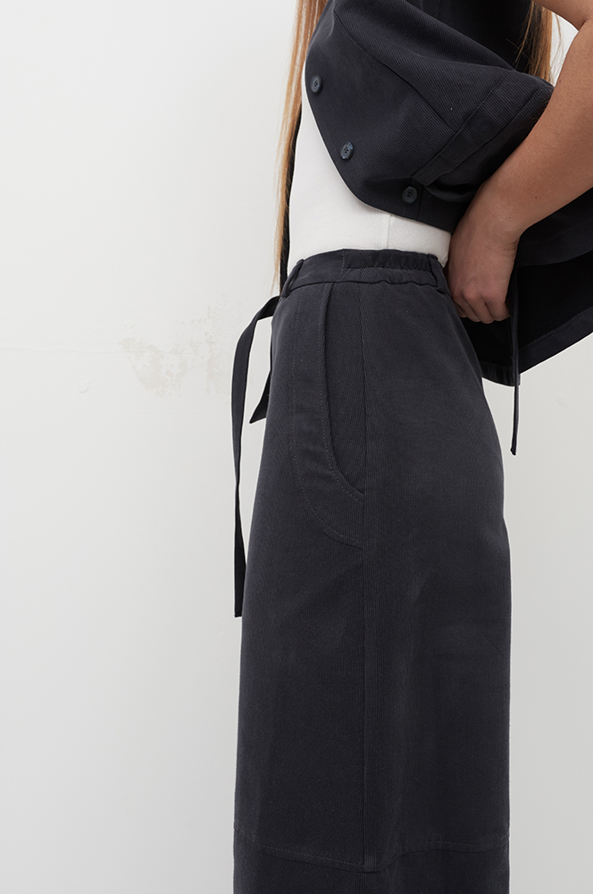 Штани бавовна широкі димчасто-синій (БР 92)